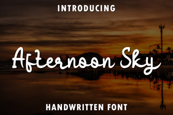 Afternoon Sky: A Perfect Handwritten Font for Branding