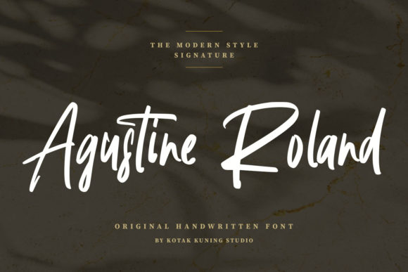 Agustine Roland: A Handwritten Font for Editorial Elegance