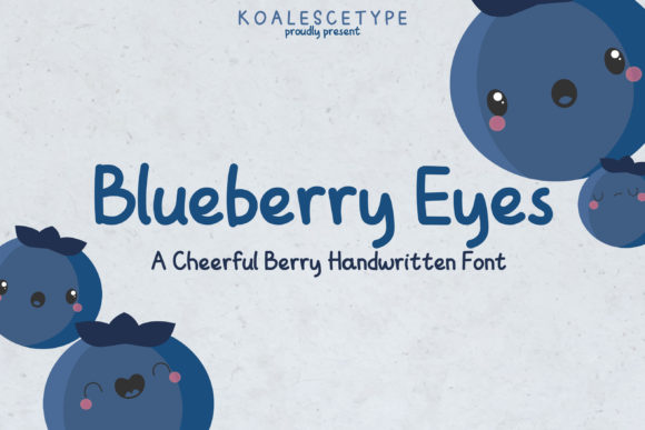 Blueberry Eyes: A Whimsical Script Font for Engaging Campaigns