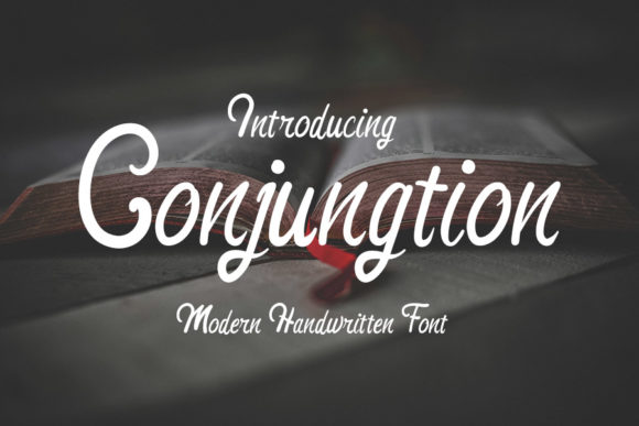 Conjungtion: A Stylish Handwritten Font for Impactful Campaigns
