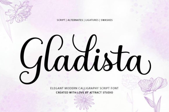 Discover Gladista: The Elegant Handwritten Font for Your Brand