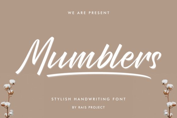 Discover the Elegance of Mumblers: A Stylish Handwritten Font