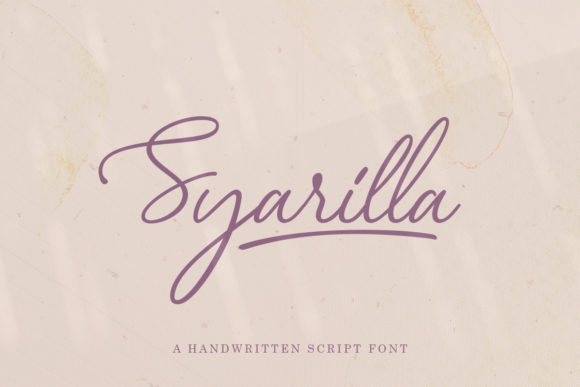 Discovering Syarilla: A Handwritten Font for Elegant Publishing