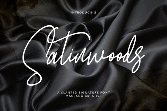 Elevate Your Brand with Satinwoods: A Premium Script Font