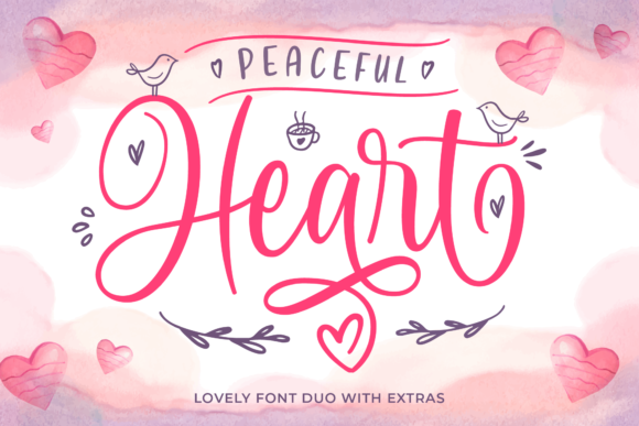 Enhance Your Brand with Peaceful Heart Font