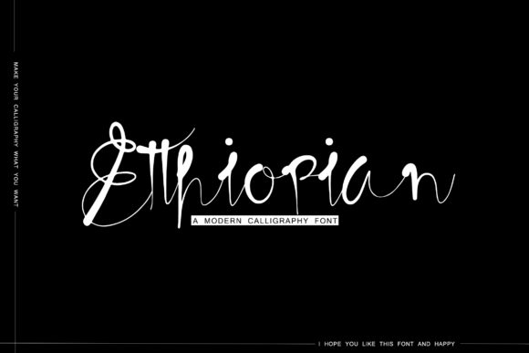 Etthiopian: A Modern Calligraphy Font for Elegant Web Design
