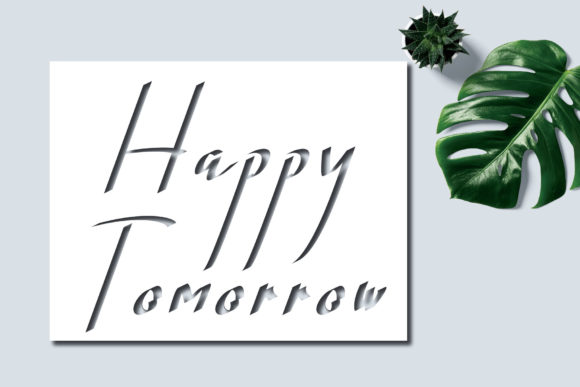 Happytomorrow: A Stylish Script Font for Editorial Elegance