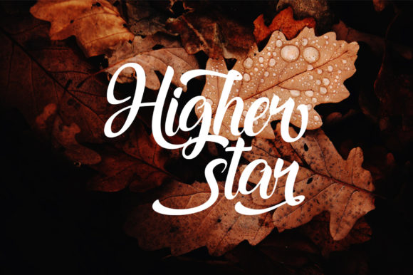 Higher Star: A Script Amp Font for Creative Projects