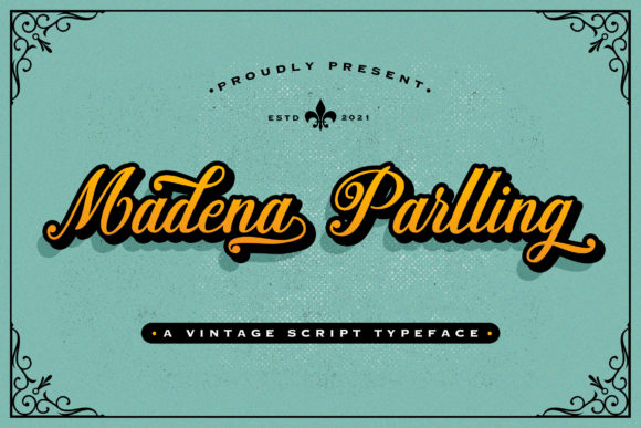 Madena Parlling: A Bold Script Font for Creative Makers