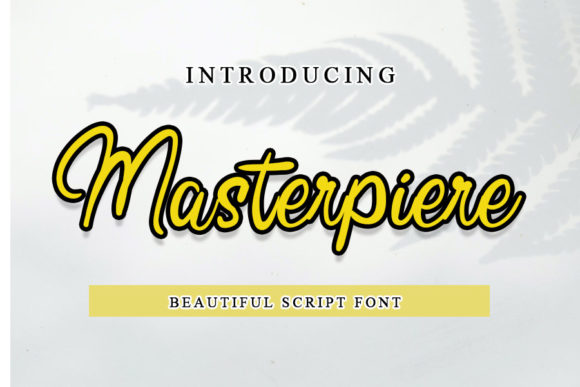Masterpiere: A Handwritten Font for Crafters and Creators