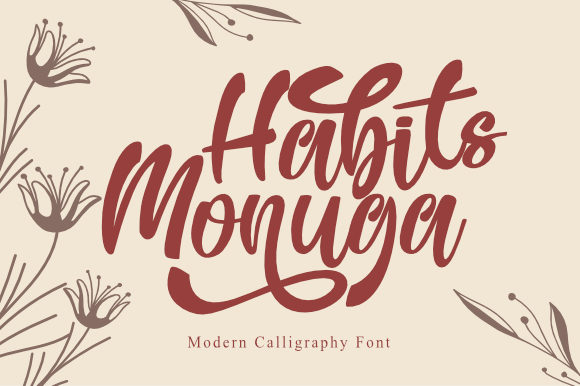 Transform Your Brand with Habits Monuga Font