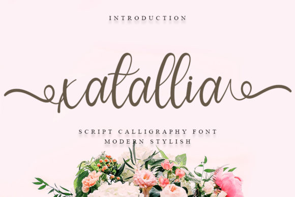 Xatallia: A Delicate and Classy Script Font for Elegant Publishing